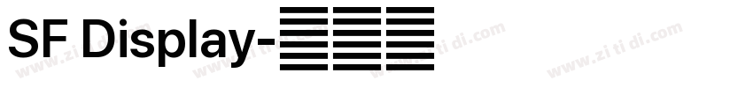 SF Display字体转换